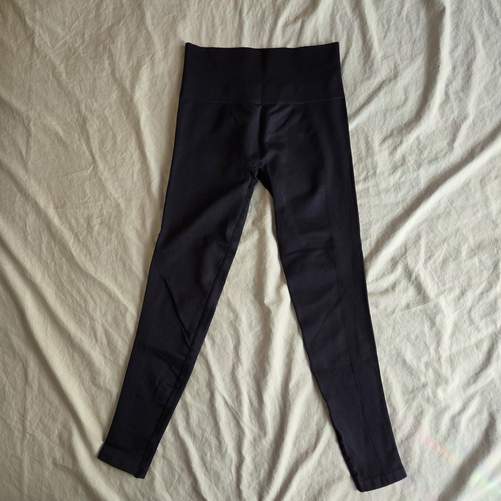 Spiritual Gangster Icon High Waist M/L Midnight Navy Blue Seamless Leggings EB2